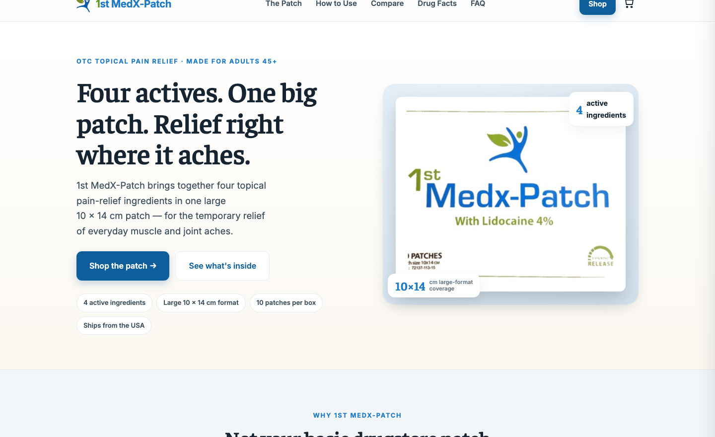 1st MedX-Patch storefront